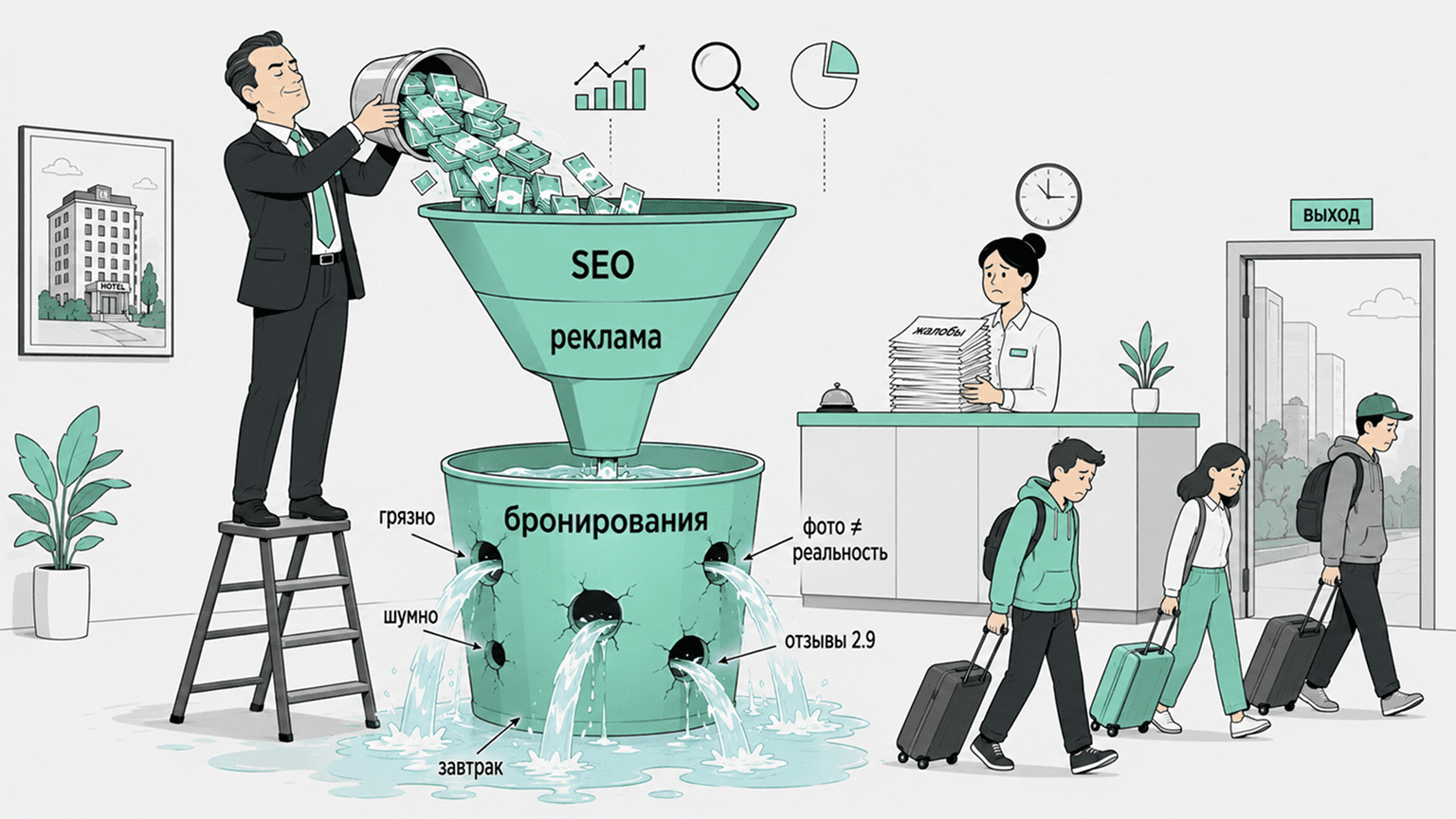 Раскрутка отеля без работы с репутацией
